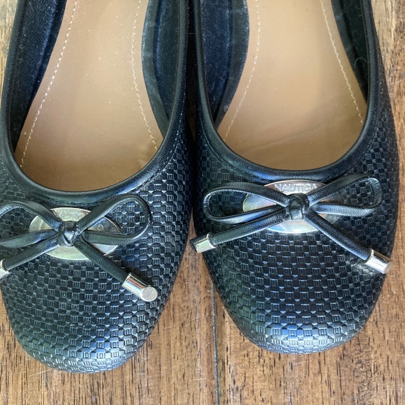 Nautica Classic Woven Ballet Flat Loafer Black Bow Sz 8 Classic Workwear - Picture 6 of 10